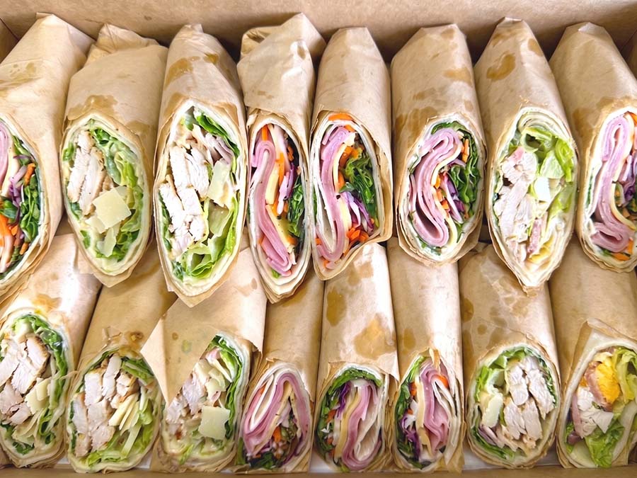 CHICKEN & HAM SALAD WRAPS